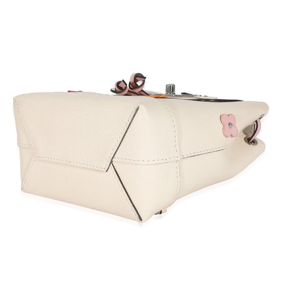 Louis Vuitton Creme Calfskin Mechanical Flower Lockme Mini Backpack - Picture 5 of 8